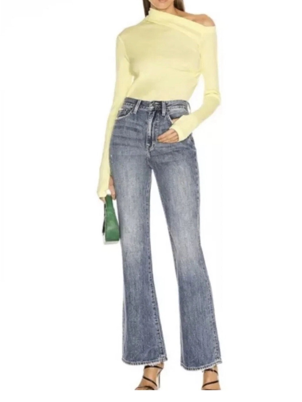 PISTOLA High Rise Relaxed Flare Jeans EUC